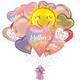 Premium Botanical Mother's Day Foil Balloon Bouquet with Balloon Weight, 13pc